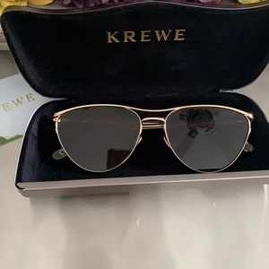 Krewe Cohn 24K Titanium + Crystal Mirrored Frames